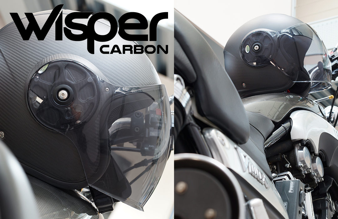 casque jet moto ROOF Wisper Carbon